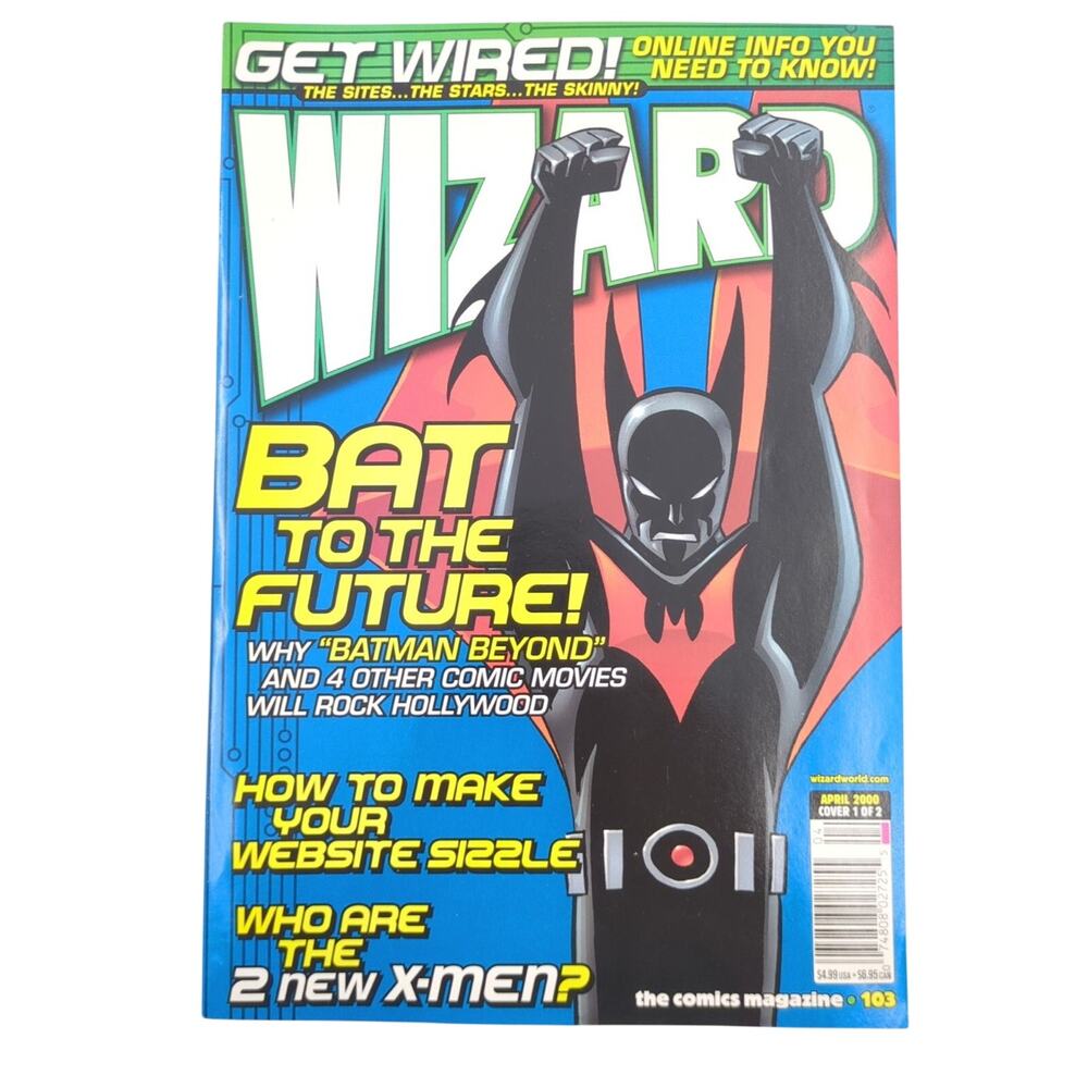 Wizard Magazine April 2000 Batman Beyond Cover Issue 103 Batman Beyond Comic